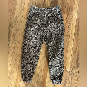 Anthropologie Leopard Print Joggers